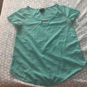 Mint Chiffon Shirt